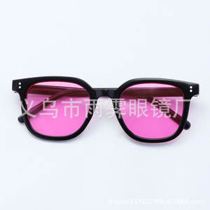 Lunettes de soleil Yiwu Liuyi, monture PC, verres roses, protection UV400, style urbain unisexe, protection solaire type 3 - Product Image 1