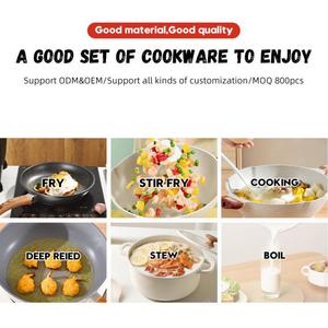 طقم من الألومنيوم المصبوب بالحث 8 قطع من الثلج ، وعاء الحساء للطبخ من قبل الشركة المصنعة - Product Image 5