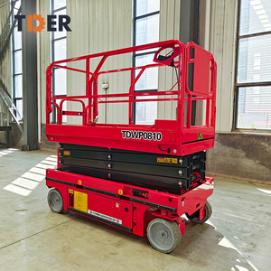 टैडर 220v कैंची लिफ्ट 8 मीटर लीड-एसिड बैटरी इलेक्ट्रिक कैंची लिफ्ट टेबल प्लेटफॉर्म - Product Image 5