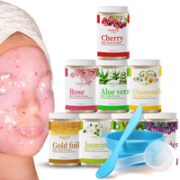 2025 refroidissement professionnel au collagène réduire les rougeurs visage poudre de masque de gelée dorée pour le programme de soins de la peau après