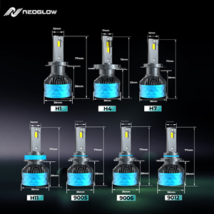 OEM PRO 100W par pièce 40000Lm 2 tubes en cuivre de refroidissement CSP3870 Amarillo Faros Led Super Brillantes Ampoules H11 2Y Garantie - Product Image 2