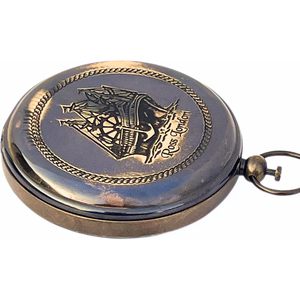 เข็มทิศพกพาทรงกลม Ross London Brass สำหรับการเดินเรือ อุปกรณ์นำทางทางทะเล ของขวัญสำหรับการเดินป่า ขนาด 2 นิ้ว ทนทาน ใช้สำหรับการเดินเรือ - Product Image 1
