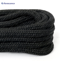 Cordage d'amarrage marin haute résistance en nylon et polyester, double tressage avec œillet pour l'accostage de bateaux