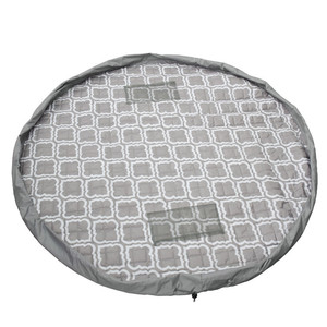 Alfombra de juego gris acolchada y gruesa para bebés, con almacenamiento, para niños de 0 a 24 meses, unisex, área de juegos para niños - Product Image 5