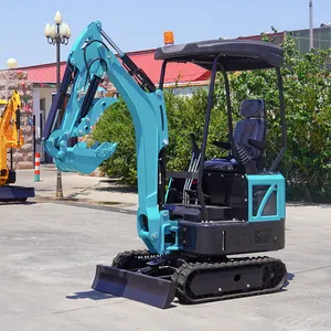 FREE SHIPPING China Cheap Small Digger Wholesale Micro Compact Mini Excavator 2 Ton 1ton Bagger Prices For Sale With EPA/CE/EURO