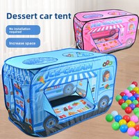 Mini tente quatre saisons en forme de voiture à ouverture rapide pour 1-2 personnes, activités familiales, utilisation intérieure/extérieure, rangement facile, fonction piscine à balles
