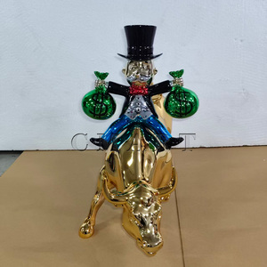 <span class=keywords><strong>Figurine</strong></span> Artistique en Résine Faite à la Main, Thème Amourux, Personnage Riche, Sculpture de Collection pour Amateurs d'Art (Millionnaire/Billionnaire) - Product Image 1