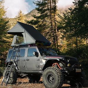 เต็นท์2-3คน SUV Van รถกระบะตั้งแคมป์กลางแจ้งอลูมิเนียมแข็งเปลือกแข็งเต็นท์ด้านบน - Product Image 4