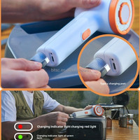 Douche de camping électrique portable rechargeable pour l'extérieur, ensemble de douche de camping rechargeable avec filtre et éclairage, étanche IPX6