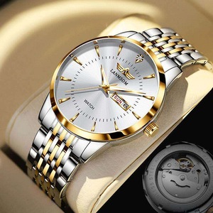 Reloj Swiss Double Lion, Reloj Mecánico Puro Automático, Uno <span class=keywords><strong>de</strong></span> los Diez Mejores <span class=keywords><strong>Relojes</strong></span> <span class=keywords><strong>de</strong></span> Marca Famosa del Mundo, <span class=keywords><strong>Relojes</strong></span> <span class=keywords><strong>Famosos</strong></span> Resistentes al Agua - Product Image 1