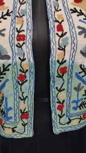 Chaqueta suzani tie dye tnt, chaqueta larga suzani para mujer, estilo bohemio, gitano, crewel, ideal para primavera, festivales, regalo especial. - Product Image 3