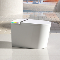 Toilette monobloc intelligente intelligente avec chasse d'eau et télécommande en forme de cuvette allongée Grande vente sur les articles sanitaires
