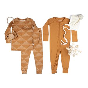 Pigiama intero in bambù con cerniera a maniche lunghe per neonati e bambini primavera 2023 - Product Image 1