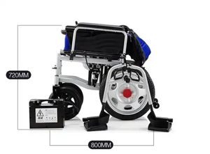 Silla de ruedas manual de aluminio plegable para niños, silla de ruedas para paliar el cerebro - Product Image 5