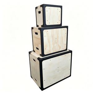 Caja Pliométrica <span class=keywords><strong>de</strong></span> Madera con Borde Seguro, Anti-lesiones, 3 en 1, con Bordes <span class=keywords><strong>de</strong></span> Goma Suave para <span class=keywords><strong>Crossfit</strong></span>, HIIT y Entrenamiento en Gimnasio - Product Image 6