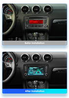 Système multimédia Android 7 pouces pour Audi TT MK2 2006-2014 avec Car-play, navigation GPS, WiFi+4G, Bluetooth, autoradio