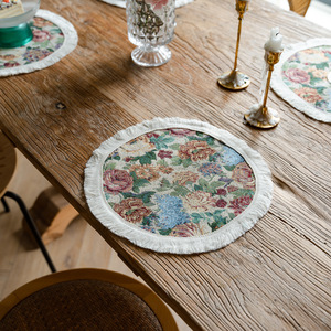 Khăn Trải Bàn Hình Tròn Tua Rua Phong Cách Cổ Điển Kiểu Mỹ Khăn Trải Bàn Nhà Bếp Khăn Trải Bàn Trang Trí Phòng Ăn - Product Image 4