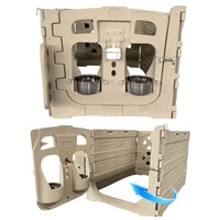 Nichoir pour veau pour étable intérieure, boîte de nurserie pour veau en PE avec panneaux faciles à nettoyer, cage pour veau en plastique emboîtable, système modulaire