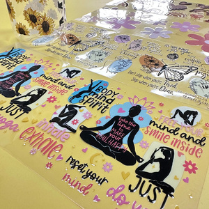 Chanh và hoa oải hương UV dtf cup kết thúc tốt đẹp chuyển tùy chỉnh dán không thấm nước khẳng định UV dtf cup bọc chuyển - Product Image 6