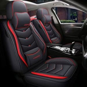 Fundas de Asiento de Coche Universales de Cuero Nappa de Lujo con 4 Asientos y Cojines Delanteros con Almohadas, Protección para Todas las Estaciones, Modelo 03210 - Product Image 4