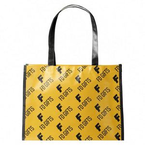 Sac fourre-tout personnalisé en non-tissé pour la vente en gros, sac d'épicerie écologique réutilisable en PP laminé, sac fourre-tout promotionnel - Product Image 3