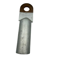 Connecteurs de transition bimétalliques carrés plats en cuivre-aluminium (Cu Al) à sertir, plaqués étain, extrémités soudées par friction