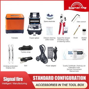 เครื่องเชื่อมใยแก้วนำแสง Signalfire 2026 รุ่นใหม่ หน้าจอสัมผัส AI-20 สำหรับเครือข่าย FTTH พร้อมบริการหลังการขายฟรี - Product Image 6
