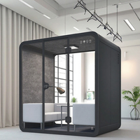 Installation facile Cabine téléphonique mobile Grande cabine de réunion insonorisée Cabine de bureau privée avec système d'air frais