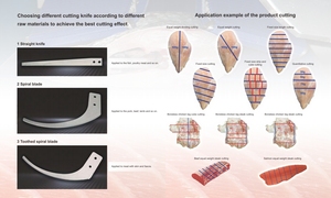 Machine de découpe de boeuf frais horizontal automatique en acier inoxydable/trancheuse à viande pour viandes crues désossées fraîches - Product Image 4