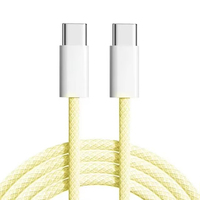 Venta al por mayor de fábrica 60W Cable tipo C para iPhone 15 16 Pro Max Carga rápida USB C Cable DE DATOS Chaqueta de nailon utilizada para computadora IOS