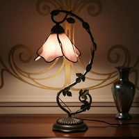 Lampe de table d'art rétro américaine pour salon, restaurant, chambre, bureau, villa, hôtel, café, bar, décoration intérieure, allée, lampe de lecture Lotus