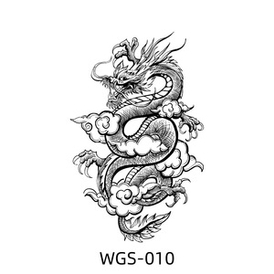 Nouveaux autocollants de <span class=keywords><strong>tatouage</strong></span> à motifs végétaux non aqueux pour hommes et femmes, motifs <span class=keywords><strong>animaux</strong></span> audacieux, grande taille, imprimés par transfert d'eau, personnalisables - Product Image 3