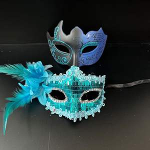 Masque de mascarade de haute qualité, demi-masque de carnaval pour couple, masque de fête costumée de <span class=keywords><strong>Venise</strong></span>, ensemble pour homme et femme - Product Image 5