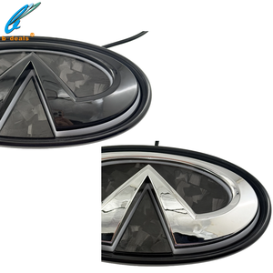 Emblema LED RGB+W para Infiniti Q50, Luz Diurna con Logotipo, Accesorios LED, Emblema de <span class=keywords><strong>Fibra</strong></span> de Carbono Forjado para Parrilla Delantera - Product Image 3