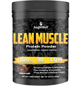 Aegelwell Bubuk Protein Otot Rendah Lemak dengan Campuran Metabolik untuk Peningkatan Massa Otot & Suplemen Pengontrol Berat Badan - Product Image 1