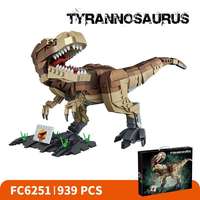 Modelo de Dinosaurio, Bloques de Construcción de Partículas Pequeñas de Plástico ABS, Más de 800 Piezas, Juguete Educativo de Ensamblaje DIY para Mayores de 6 Años, Unisex