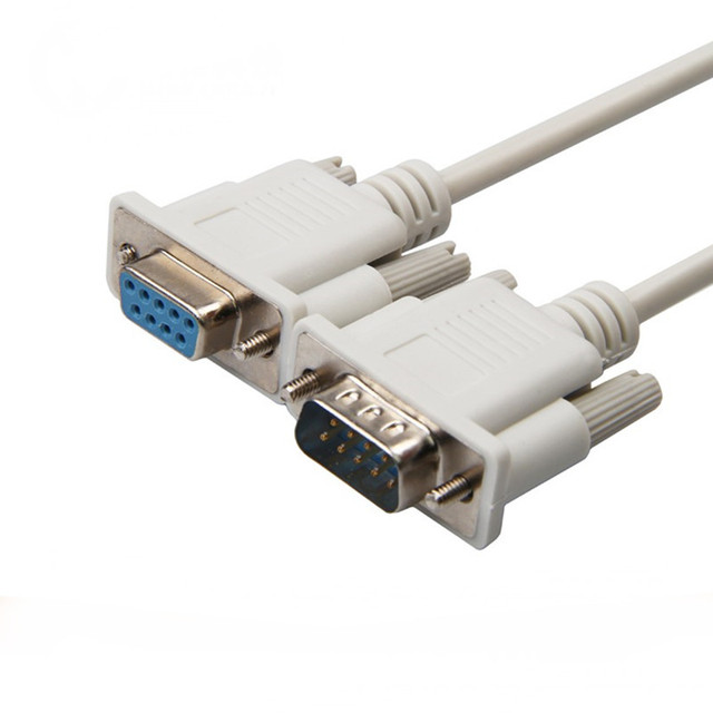 Customizable Length DB9 Male to Female Extension Cable RS232 9 Pin Serial COM Port Custom Cable Assembly for Industrial