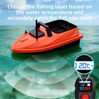 Perahu Umpan GPS V805 Gudang Tunggal Kecil, Perlengkapan Memancing, 24 Titik GPS, Kapasitas Muatan 1.5kg, Baterai Lithium Terpasang, Jangkauan 500 Meter