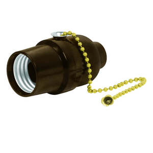 Volteck POBA-18 bachelite catena porta lampada e Base con cancello per il controllo dell'illuminazione