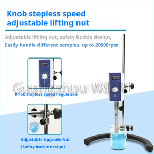 Mezclador homogeneizador Digital WEIAI, laboratorio de biología y <span class=keywords><strong>química</strong></span>, pintura de alimentos, crema cosmética, máquina emulsionadora homogeneizadora DE ALTO cizallamiento - Product Image 2