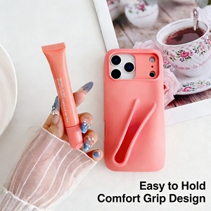 Custodia per telefono Cross Border Hot Haley con porta lucidalabbra, custodia per cellulare da ragazza per trucco e bellezza - Product Image 2