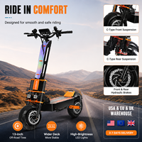 Hochleistungs-Offroad-Elektroroller mit 60V 8000W Doppelmotor 80KM/H Geschwindigkeit 13-Zoll-Reifen für Erwachsene Extrem-Abenteuer-Fahrten