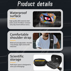 Mochila de Motocicleta Iron Man, Luminosa, con Luces LED, Impermeable, Bolsa para Casco de Motocicleta, Mochila Cruzada para Hombre y Mujer - Product Image 4