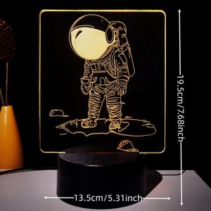 Personnalisé 3D Veilleuse Astronaute Tête En Bas Photo Personnalisée Acrylique Art Pour Adolescent <span class=keywords><strong>Meilleur</strong></span> Ami - Product Image 1