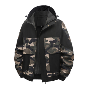 Giacca Mimetica Patchwork Oversize con Cappuccio, <span class=keywords><strong>Abbigliamento</strong></span> da Lavoro per <span class=keywords><strong>Uomo</strong></span> - Product Image 5