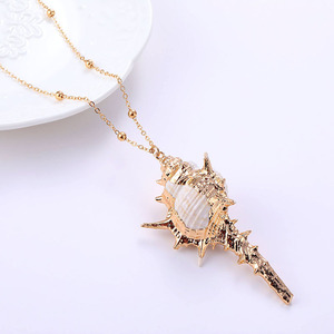 <span class=keywords><strong>Cowrie</strong></span> kolye ile kadınlar için Bohemian kabuklu deniz hayvanı kabuğu kolye altın kaplama Trendy stil yaz parti ve hediye takı için - Product Image 2