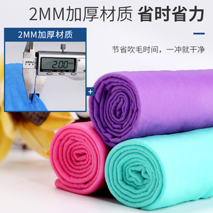 Serviette de voiture en cuir de chamois synthétique PVA, sans peluches, absorbante, pour lavage de voiture, nettoyage des vitres, utilisation pour animaux domestiques, couleur aléatoire - Product Image 3