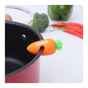 <b>Silicone</b> Carrot Pot Lid Holder, Anti-Overflow Kitchen <b>Tool</b>, Practical Promotional Gift - Product Image 1