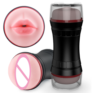 <span class=keywords><strong>YAQU</strong></span>, masturbador de pene TPE de profundidad Extra larga de 21cm, 3D, texturizado realista, limpieza extraíble de doble extremo para hombre - Product Image 1