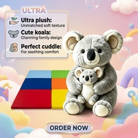 Peluche personnalisée : Lapin, Koala ou Écureuil Mignon et Kawaii avec Visage en Tissu sur Mesure